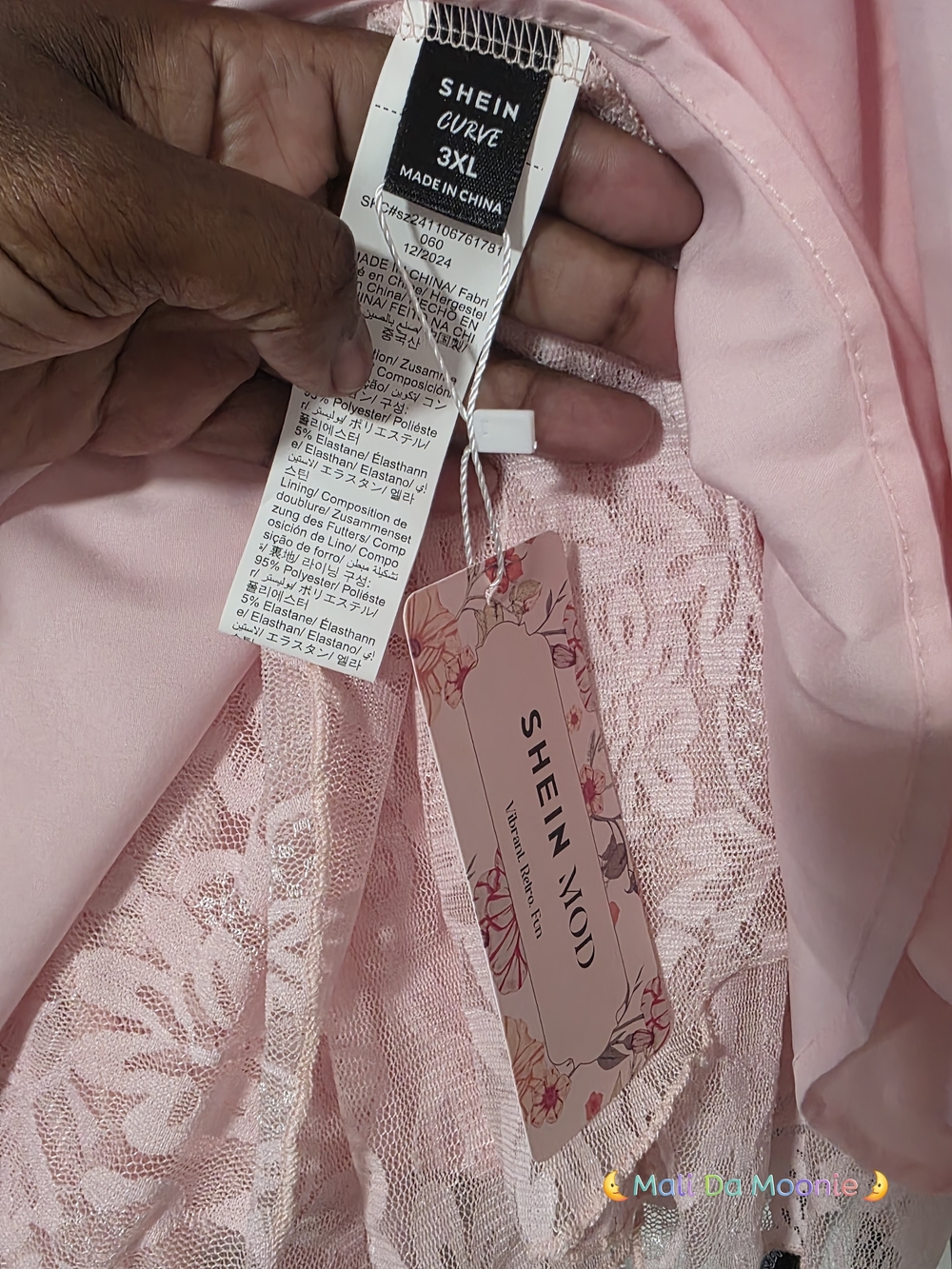 SHEIN Pink Ruffled Mini Dress - Picture 6 of 7